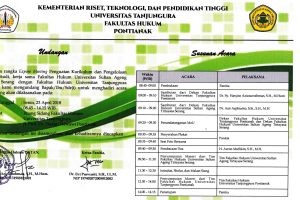 Expose Meeting Fakultas Hukum Untan & Fakultas Hukum Untirtayasa
