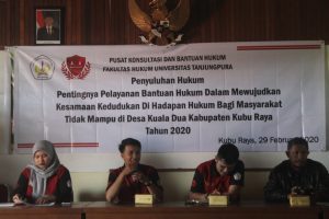 PKBH FH Untan Lakukan Kegiatan Sosialisasi Penyuluhan Hukum
