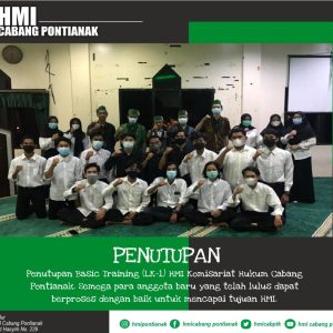 Komisariat Hukum Sukses Gelar Latihan Kader 1 (LK-1) HMI