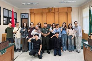 Kunjungan Fakultas Hukum Universitas Tanjungpura dan Mahasiswa Guangxi Minzu University ke Pengadilan Militer I-05 Pontianak4