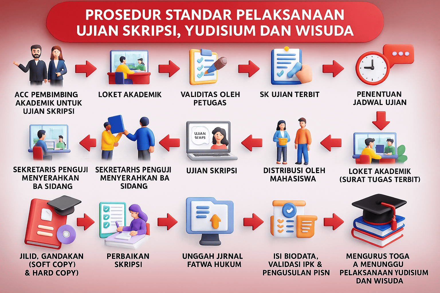 Prosedur Standar Pelaksanaan Ujian Skripsi, Yudisium, dan Wisuda — FH UNTAN