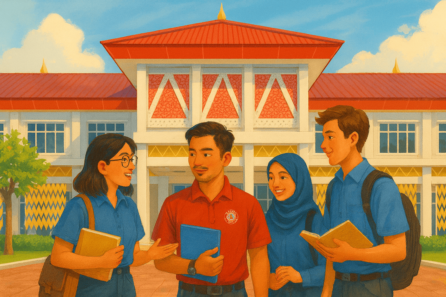 Mahasiswa FH Untan mengerjakan ujian