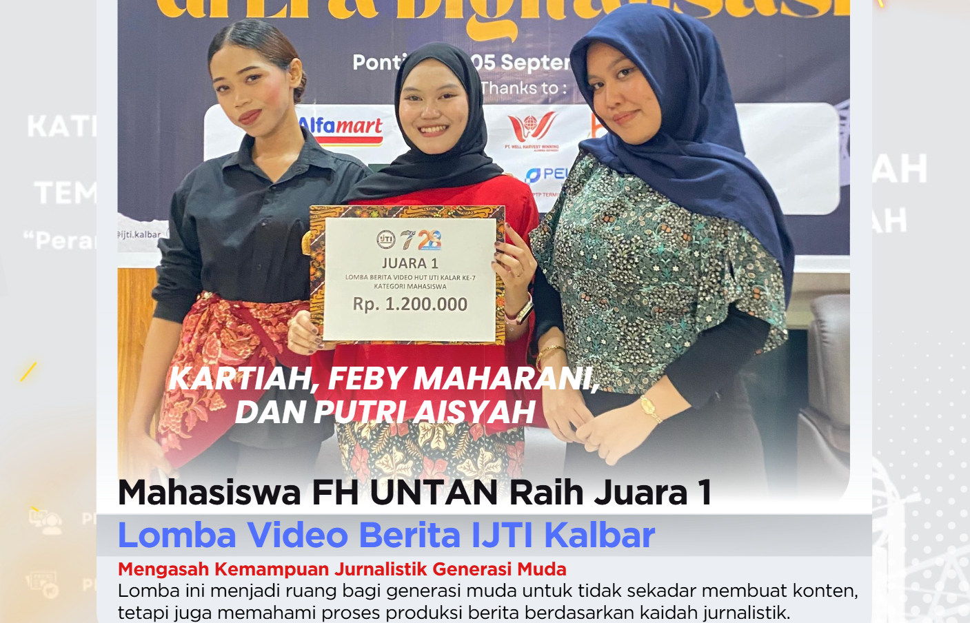 prestasi mahasiswa fh untan